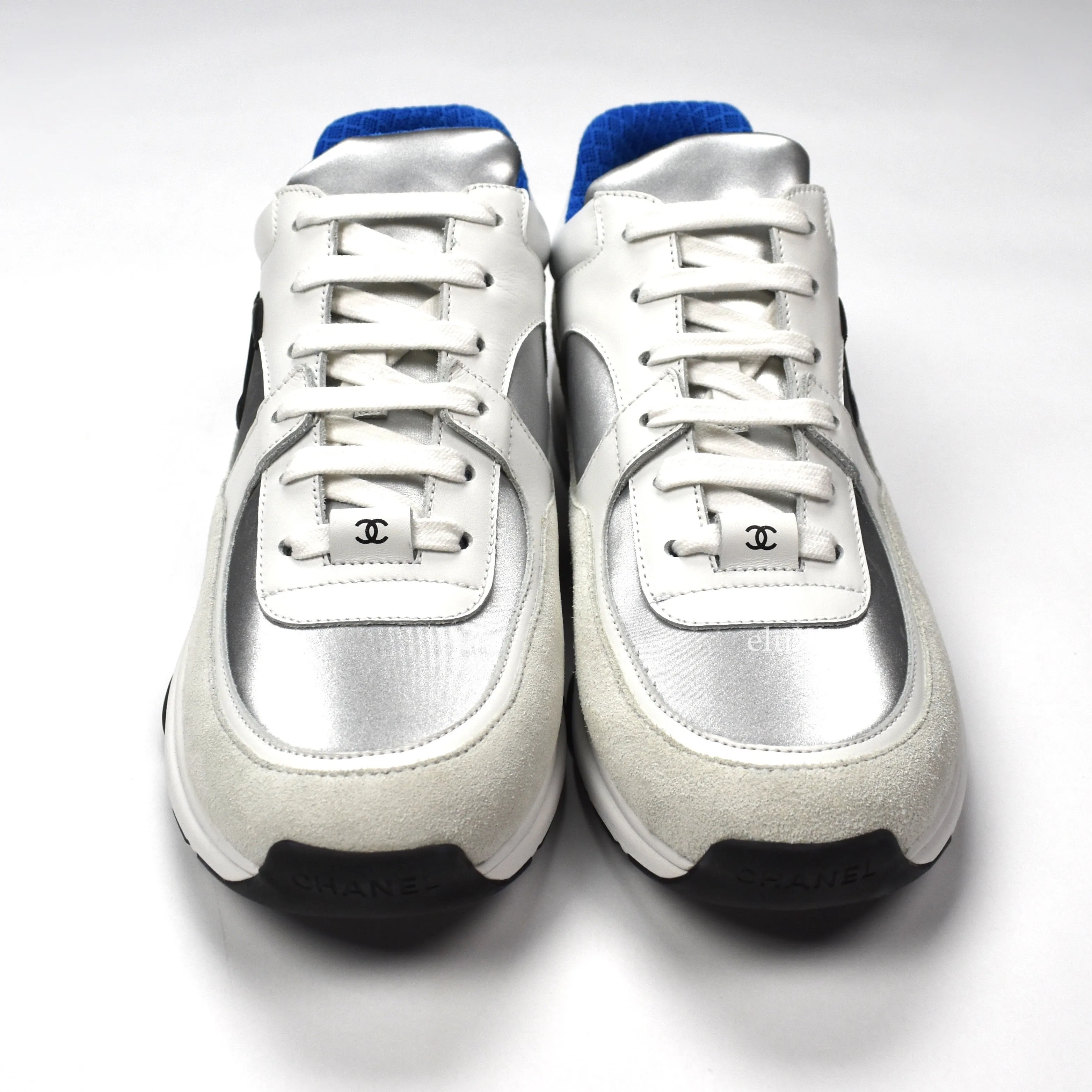 Chanel - Classic Monogram Logo Trainer (White/Blue)