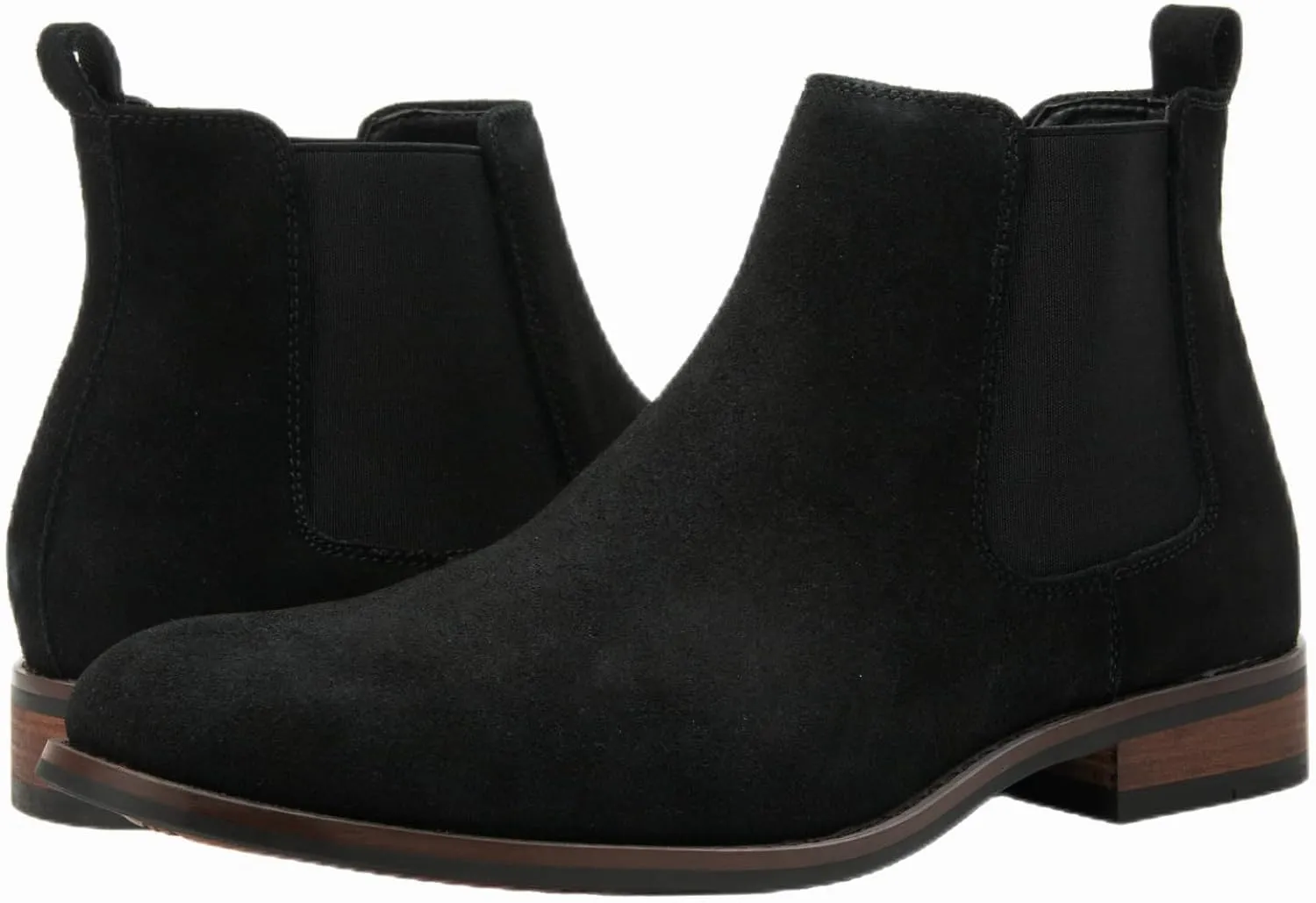 Men's Suede Light Beige Classic Leather Chelsea Style Boots